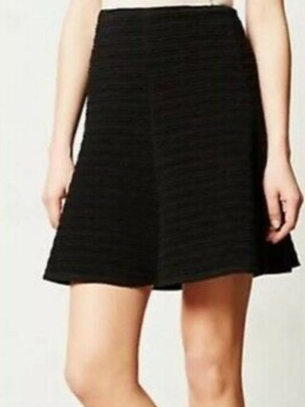 Anthropologie Maeve black Cross Town Skater skirt